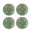 Set 4 farfurii pentru desert, Bloomingville, Peo, 16x3 cm, ceramica, verde