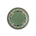 Set 4 farfurii pentru desert, Bloomingville, Peo, 16x3 cm, ceramica, verde