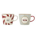 Set 2 cani, Bloomingville, Yule, 9.5x8 cm, 380 ml, ceramica, multicolor