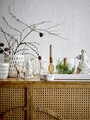 Decoratiune, Bloomingville, Fadima, 8.5x6.5x14 cm, ceramica, alb