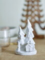 Decoratiune, Bloomingville, Fadima, 8.5x6.5x14 cm, ceramica, alb