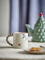 Set 4 cesti, Bloomingville, Jovida, 7.5x7.5 cm, 300 ml, ceramica, natural
