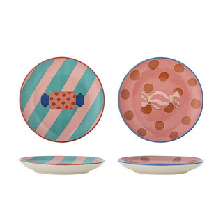 Multicolor, Set 2 farfurii desert