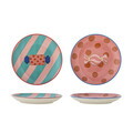 Set 2 farfurii pentru desert, Bloomingville, Caramella, 16x3 cm, ceramica, multicolor