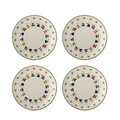 Set 4 farfurii pentru desert, Bloomingville, Peo, 16x3 cm, ceramica, natural