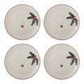 Set 4 farfurii pentru desert, Bloomingville, Jovida, 16x2 cm, ceramica, natural