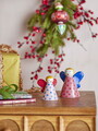 Set 2 decoratiuni, Bloomingville, Caramella, 9x7x10 cm, ceramica, multicolor