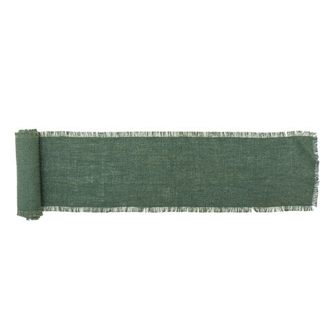 Traversa de masa, Bloomingville, Janavi, 550x35 cm, iuta, verde