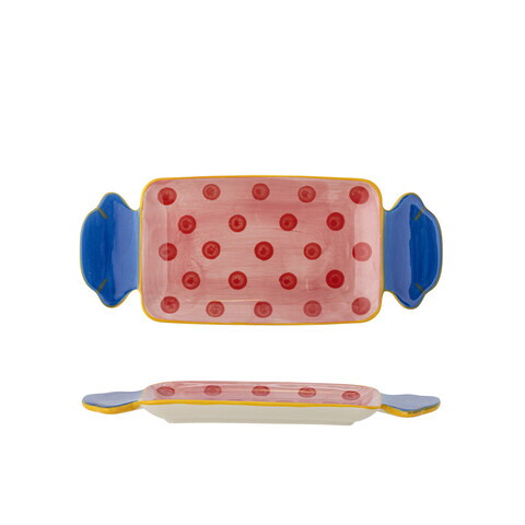 Platou pentru servire, Bloomingville, Caramella, 25.5x10.5x1.5 cm, ceramica, multicolor