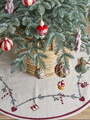 Covor pentru brad, Bloomingville, Yule, 110 cm, bumbac, natural