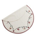 Covor pentru brad, Bloomingville, Yule, 110 cm, bumbac, natural