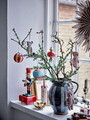 Set 3 decoratiuni brad, Bloomingville, Salwa, 5x4.5x11.5 cm, poliester, rosu