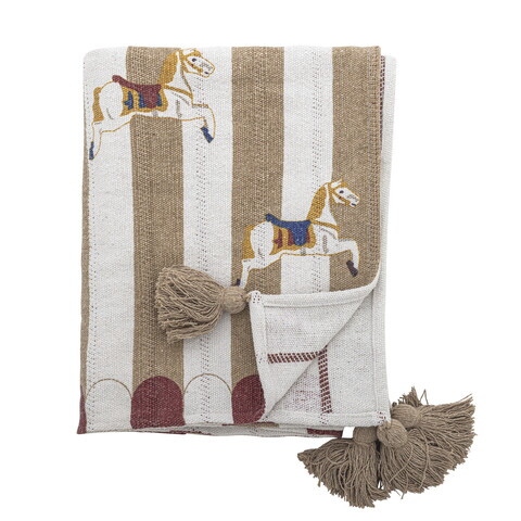 Patura, Bloomingville, Merry-go-round, 160x130 cm, amestec bumbac, multicolor