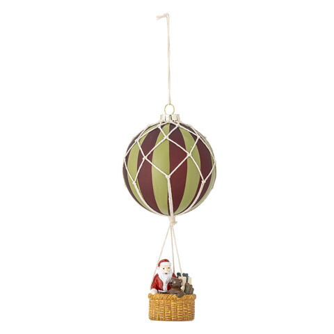 Decoratiune suspendabila, Bloomingville, Hettie, 10x23 cm, sticla, multicolor