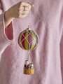 Decoratiune suspendabila, Bloomingville, Hettie, 10x23 cm, sticla, multicolor