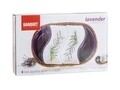 Set 4 boluri pentru aperitiv si cos Lavender, Banquet, 30.5 cm, ceramica/salcie