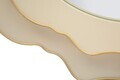 Oglinda de perete, Romantic Round, Mauro Ferretti, fier/MDF, 95x95 cm, crem/gri