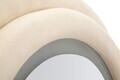 Oglinda de perete cu LED, Irregular Frame, Mauro Ferretti, MDF, 60x160 cm, crem
