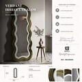 Oglinda de perete cu LED, Irregular Frame, Mauro Ferretti, MDF, 60x160 cm, verde