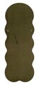 Oglinda de perete cu LED, Irregular Frame, Mauro Ferretti, MDF, 60x160 cm, verde