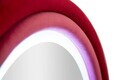 Oglinda de perete cu LED, Irregular Frame, Mauro Ferretti, MDF, 60x160 cm, roz/mov