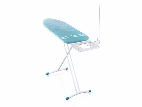 Masa de calcat, Leifheit, Air Board Express L Solid Maxx, 130x45 cm, albastru/alb