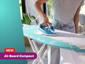 Masa de calcat, Leifheit, Air Board Compact M, 120x38 cm, turcoaz/alb