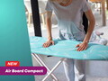 Masa de calcat, Leifheit, Air Board Compact M, 120x38 cm, turcoaz/alb