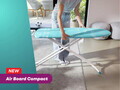 Masa de calcat, Leifheit, Air Board Compact M, 120x38 cm, turcoaz/alb
