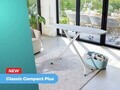 Masa de calcat, Leifheit, Classic M Compact Plus, 120x38 cm, albastru/alb