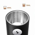 Espressor reincarcabil 3 in 1, Beper, 80W, 80 ml, 7.5x24.8 cm, ABS/inox, negru