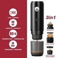 Espressor reincarcabil 3 in 1, Beper, 80W, 80 ml, 7.5x24.8 cm, ABS/inox, negru
