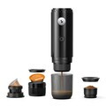 Espressor reincarcabil 3 in 1, Beper, 80W, 80 ml, 7.5x24.8 cm, ABS/inox, negru
