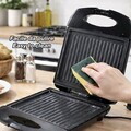 Sandwich maker Beper, 1400W, 26x32.5x10.8 cm, bachelita/otel, negru