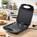 Sandwich maker Beper, 1400W, 26x32.5x10.8 cm, bachelita/otel, negru