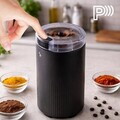 Rasnita electrica de cafea si condimente, Beper, 200W, 9.5x17.8 cm, negru