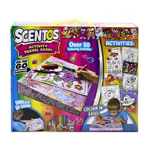 Set de activitati creative parfumate, portabil, Scentos, peste 50 de activitati, multicolor