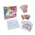 Set travel de activitati creative cu markere Jumbo parfumate, Scentos, multicolor