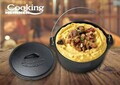 Ceaun cu capac Cooking by Heinner, 5.3L, 31x10 cm, fonta pura, negru