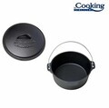 Ceaun cu capac Cooking by Heinner, 5.3L, 31x10 cm, fonta pura, negru