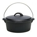 Ceaun cu capac Cooking by Heinner, 5.3L, 31x10 cm, fonta pura, negru