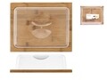 Recipient cu capac pentru branzeturi Dome, HO-ME, 25 x 20 x 8 cm, bambus/plastic