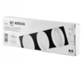 Set 3 boluri si platou pentru aperitive Oval H&H, 30 x 10 cm, bambus/portelan
