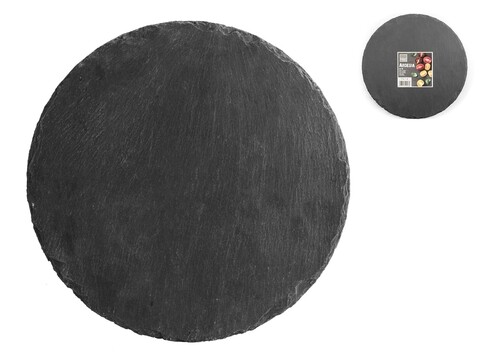 Platou servire Round, H&H, Ø30 cm, ardezie