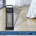 Aeroterma ceramica Beper, 21x19.5x53.5 cm, 2000W, ABS/metal, negru