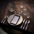 Set tacamuri 24 piese Amefa, Cuba, inox 18/10, argintiu