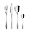 Set tacamuri 24 piese Amefa, Cuba, inox 18/10, argintiu