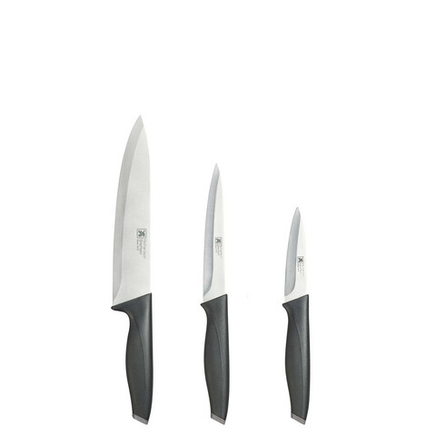 Set 3 cutite Amefa, Advantage, plastic/otel, negru
