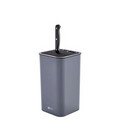 Suport pentru cutite Richardson Sheffield, 12.6x12.6x22.5 cm, plastic/silicon, gri