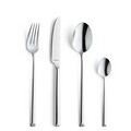 Set tacamuri 24 piese Amefa, Metropole, inox 18/10, argintiu